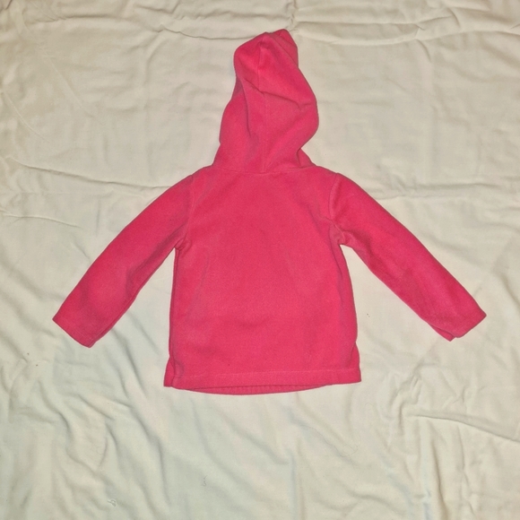 Girl's Carter's pink hoodie Sz 2T - Picture 2 of 3